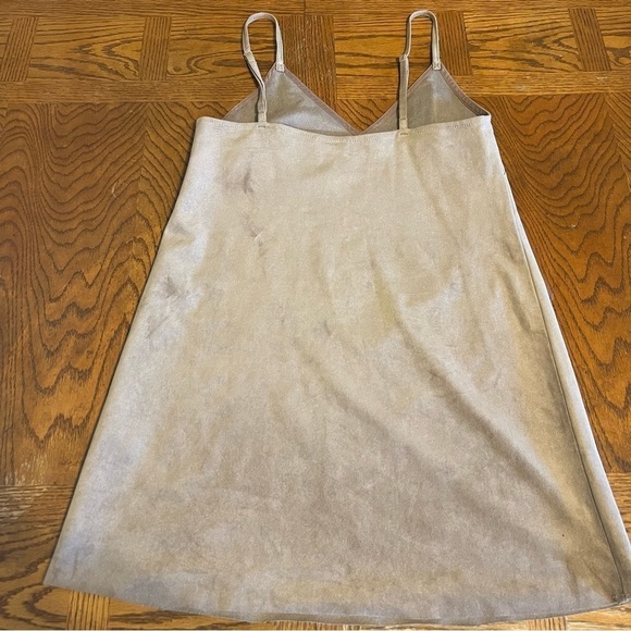 Aritzia Wilfred Vivienne Faux Suede Mini Dress in Camel Sz XS - Picture 10 of 13